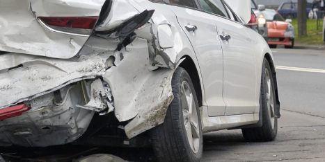 Florida car accident scene representing legal rights under the accident report privilege and switching hats doctrine